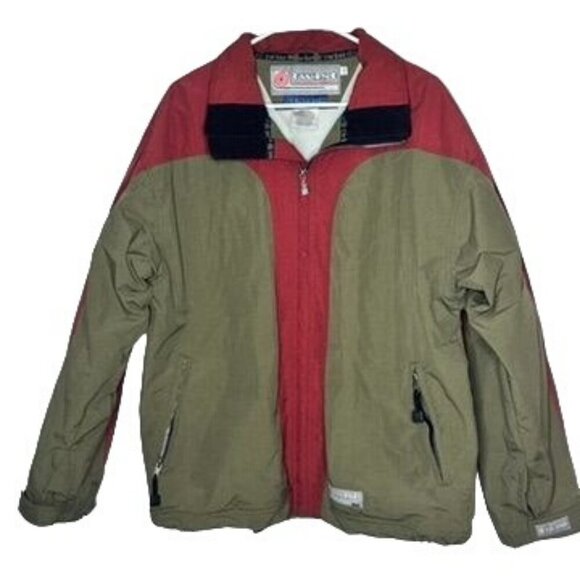 Twist Snowboarding Jacket Mens L Green Red Gorpcore Utility Performance Winter - Picture 1 of 10
